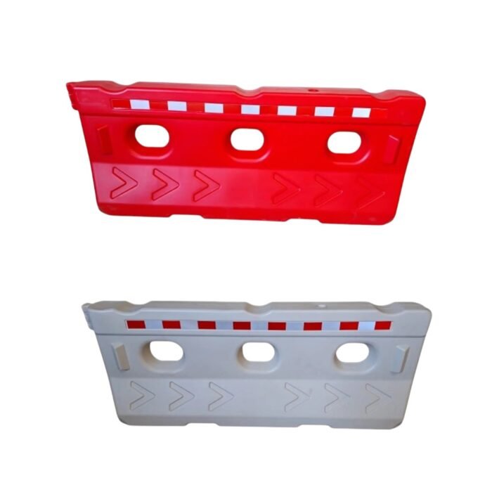.Traffic Water Barrier Red and White 0.8 MTR X 2 MTR