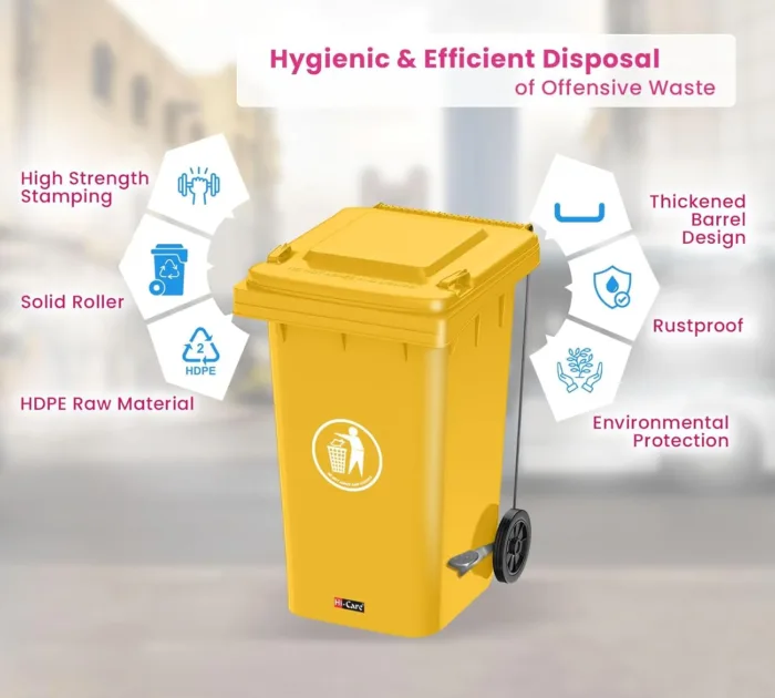 Spill Drum 30gl /120Ltr (Yellow) - Image 3