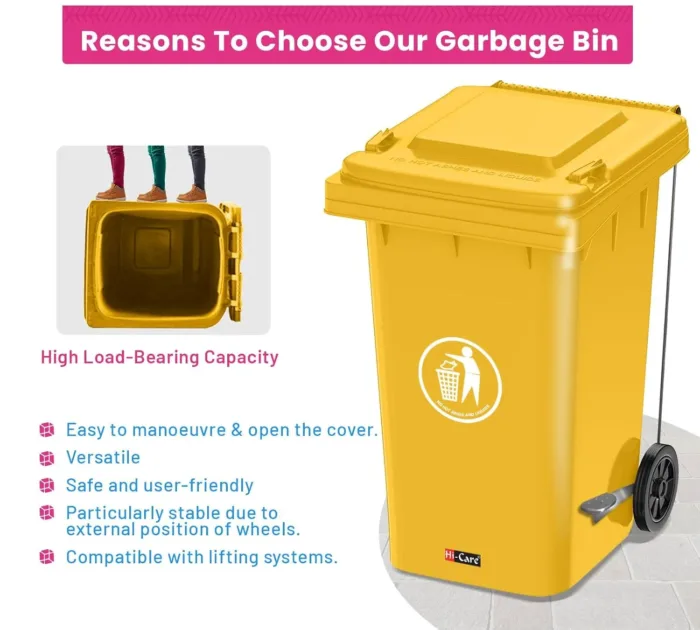 Spill Drum 30gl /120Ltr (Yellow) - Image 9