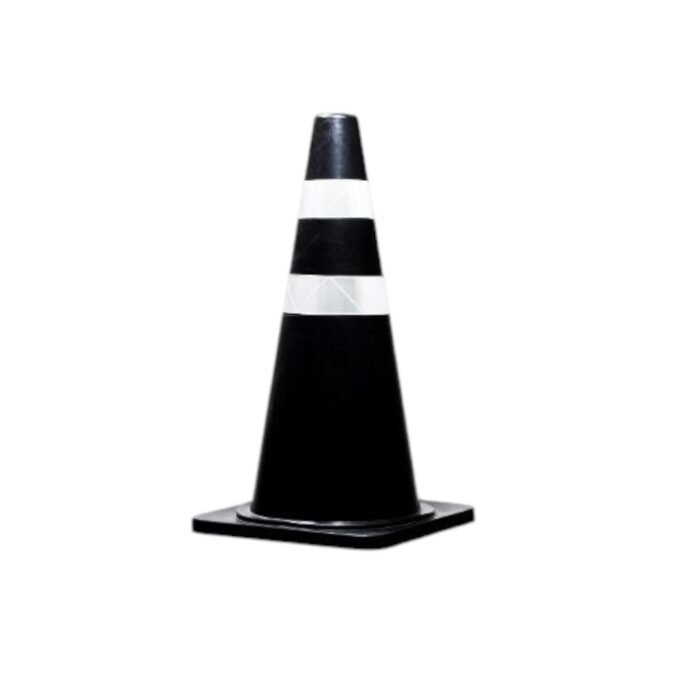Safety Luminous Black Traffic Cone (75cm)
