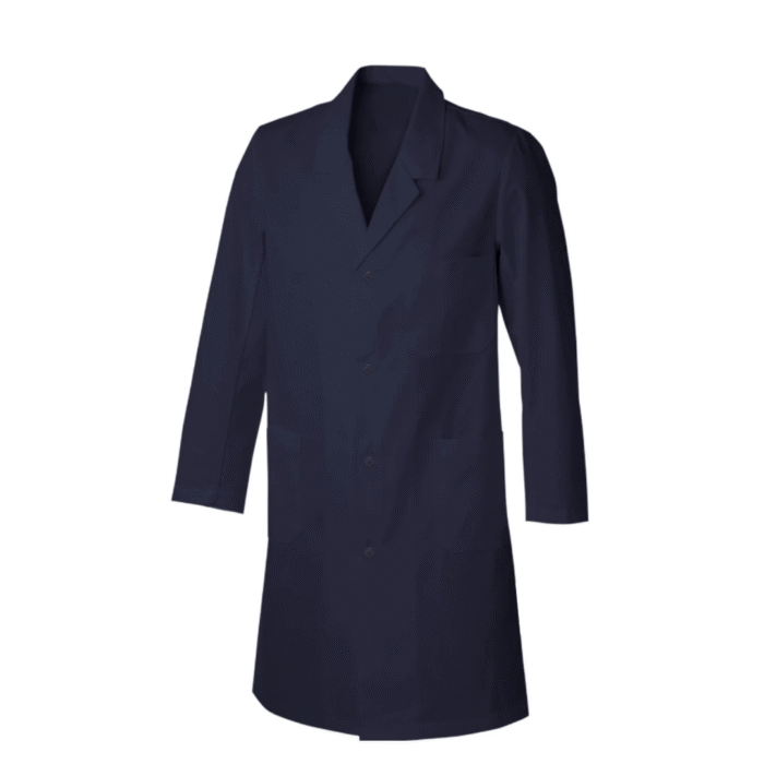 Lab Coat - 100% Cotton (Dark Blue)