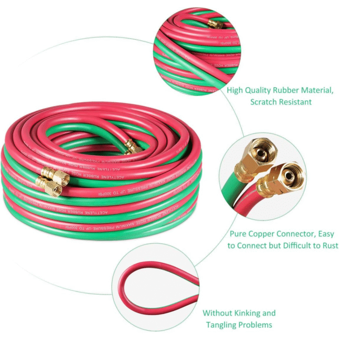 OXY-ACE Tyelene 300-PSI Twin Hose W/Fitting 1/4" BEST WELDS - Image 9
