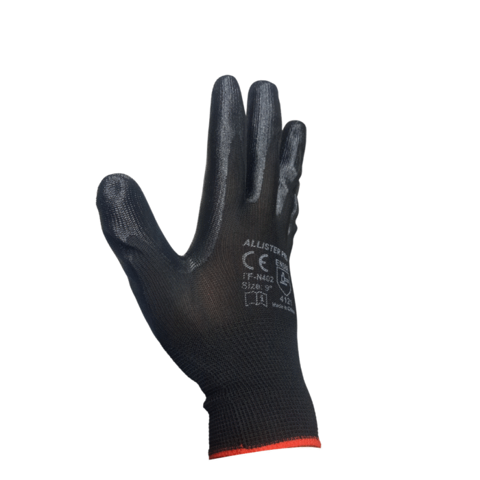 Allister-Pro Nitrile Gloves Black 12pcs - Image 2