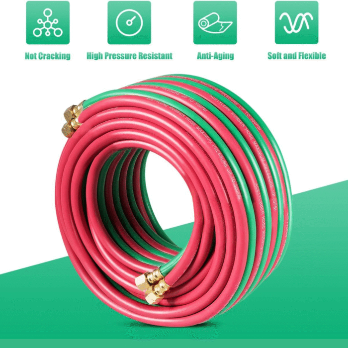 OXY-ACE Tyelene 300-PSI Twin Hose W/Fitting 1/4" BEST WELDS - Image 2